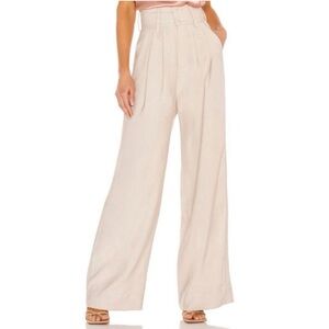 Nonchalant Label Paige Wide Leg Pant Oat Beige M
